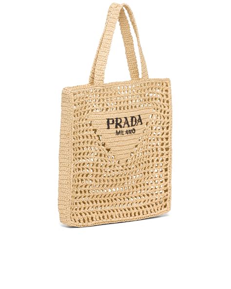 prada bag raffia tote|prada foldable shopping tote.